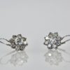 Diamond Flower Earrings 18K