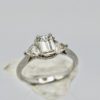 Three Stone Diamond Wedding Ring Platinum