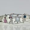 Art Deco Platinum Charms on Bracelet