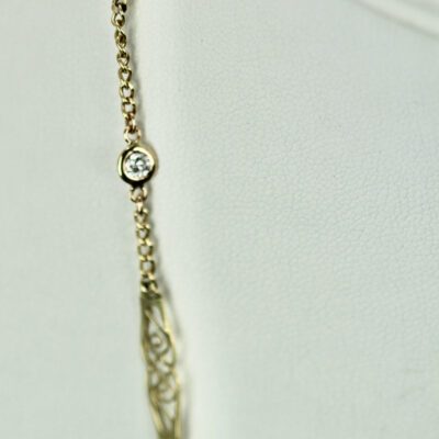 Deco Platinum Charm Necklace – Cris Notti Jewels