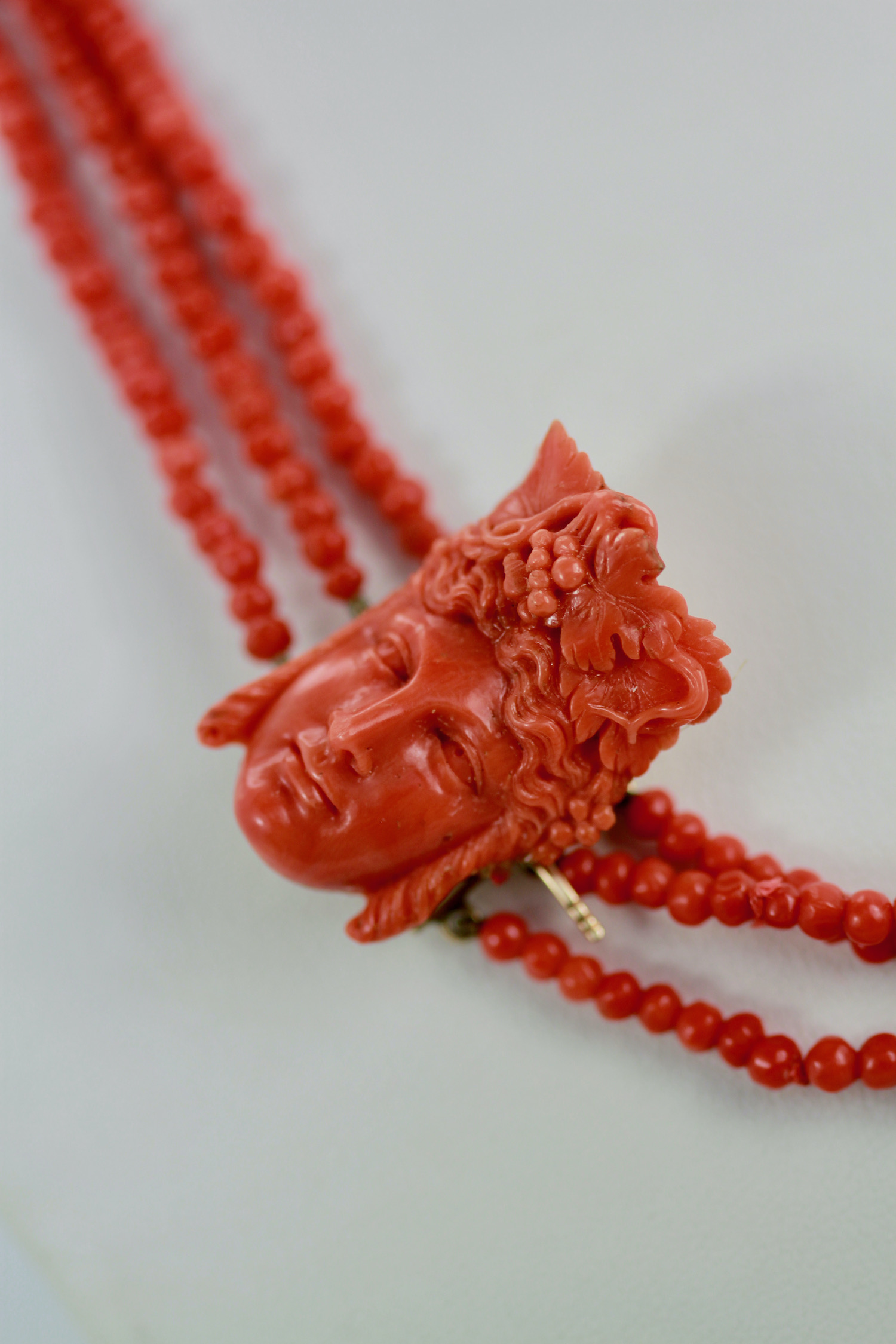59gr Antique Vintage Ukrainian Coral Beads Natural Undyed Coral Necklace |  eBay
