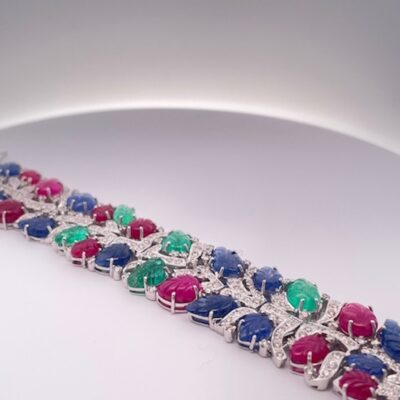 Tutti Frutti Bracelet 18K White Gold