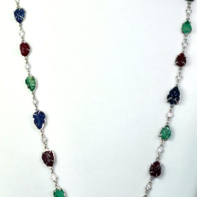 Tutti Frutti Necklace 22" 18K