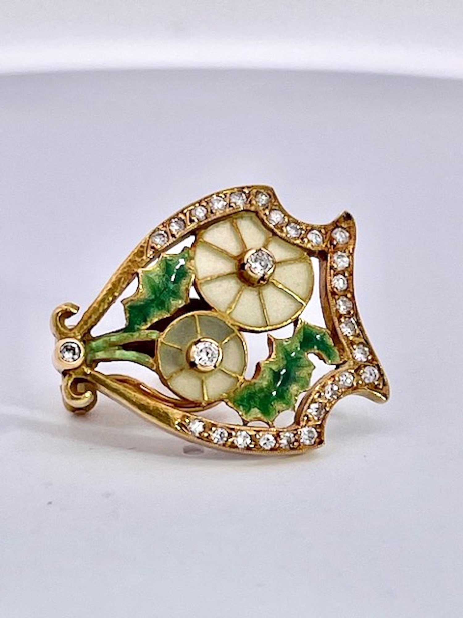 Masriera Plique a Jour earrings