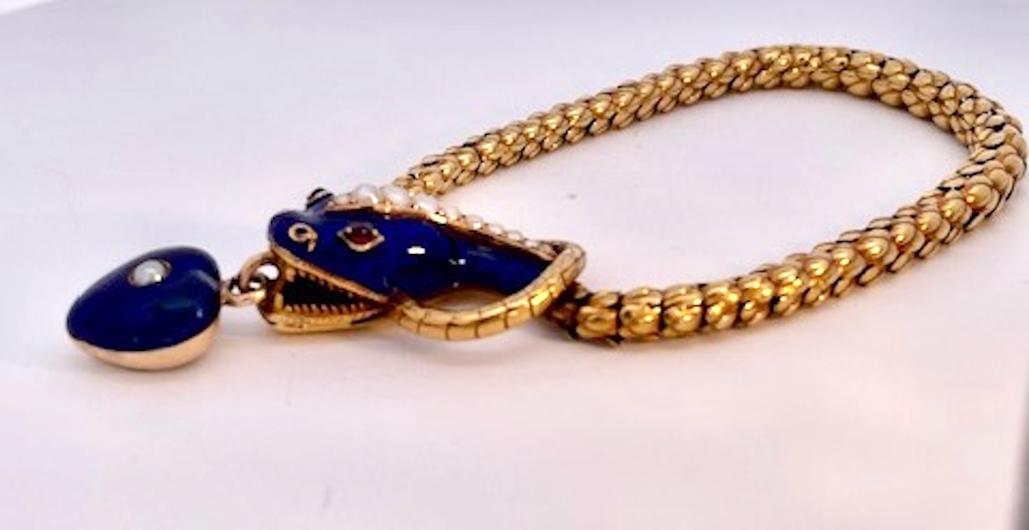 Mid 19th Century Snake Bracelet circa 1860